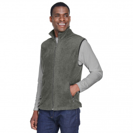 Harriton M985 Adult 8 oz. Fleece Vest - Charcoal
