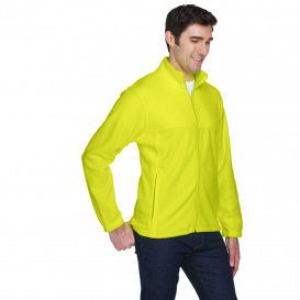 Harriton M990 Men\'s 8 oz. Full Zip Fleece - Safety Yellow