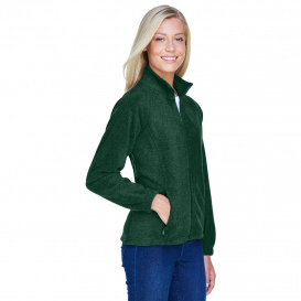 Harriton M990W Ladies 8 oz. Full Zip Fleece - Hunter