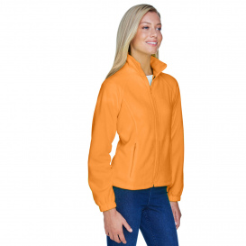 Harriton M990W Ladies 8 oz. Full Zip Fleece - Safety Orange