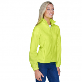 Harriton M990W Ladies 8 oz. Full Zip Fleece - Safety Yellow