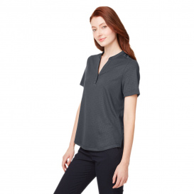 North End NE102W Ladies Replay Recycled Henley - Carbon