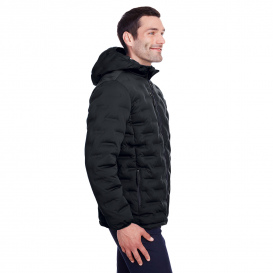 North End NE708 Men\'s Loft Puffer Jacket - Black/Carbon