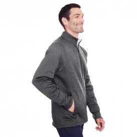 North End NE712 Men\'s Flux 2.0 Full-Zip Jacket - Carbon Heather/Black