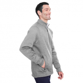 North End NE712 Men\'s Flux 2.0 Full-Zip Jacket - Light Heather/Carbon