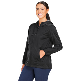 North End NE75W Ladies Network Lightweight Jacket - Black Heather