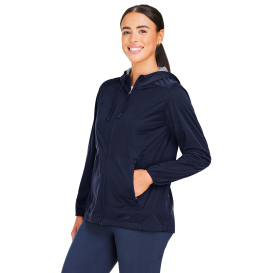 North End NE75W Ladies Network Lightweight Jacket - Classic Navy Heather