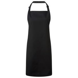 Reprime RP150 Unisex Colours Sustainable Bib Apron - Black