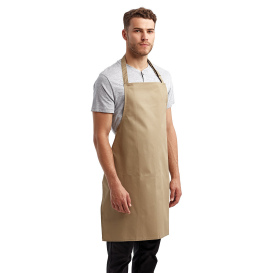 Reprime RP150 Unisex Colours Sustainable Bib Apron - Khaki