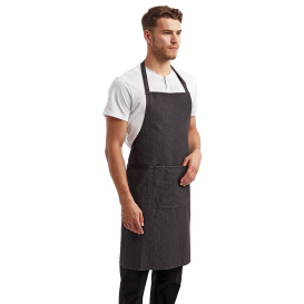 Reprime RP154 Unisex Colours Sustainable Pocket Bib Apron - Black Denim