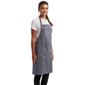 Reprime RP154 Unisex Colours Sustainable Pocket Bib Apron - Steel