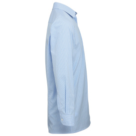 Reprime RP220 Men\'s Microcheck Gingham Long-Sleeve Cotton Shirt - Light Blue/White