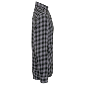 Reprime RP250 Men\'s Mulligan Check Long-Sleeve Cotton Shirt - Steel/Black