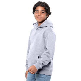 Threadfast T2000B Epic Youth Fleece Pullover Hooded Sweatshirt - Heather Grey
