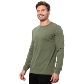 Threadfast T3000 Epic Unisex Long Sleeve T-Shirt - Military Green