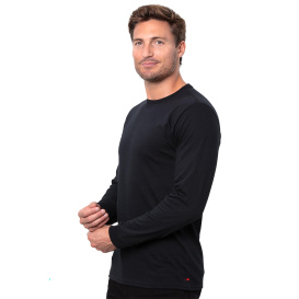 Threadfast T3001 Epic Unisex CVC Long Sleeve T-Shirt - Solid Black