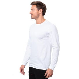Threadfast T3001 Epic Unisex CVC Long Sleeve T-Shirt - Solid White
