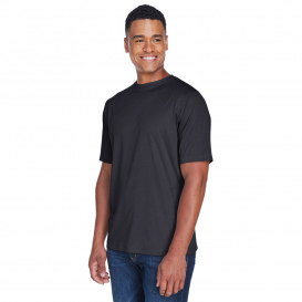 Team 365 TT11H Men\'s Sonic Heather Performance T-Shirt - Black Heather