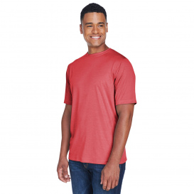 Team 365 TT11H Men's Sonic Heather Performance T-Shirt - Sport Red Heather