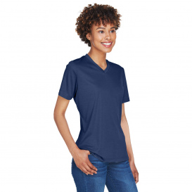 Team 365 TT11HW Ladies Sonic Heather Performance T-Shirt - Sport Dark Navy Heather
