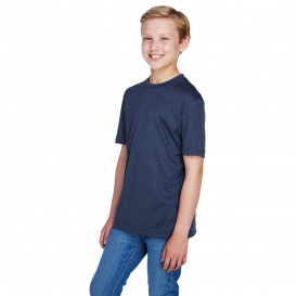 Team 365 TT11HY Youth Sonic Heather Performance T-Shirt - Sport Dark Navy Heather