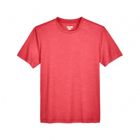 Team 365 TT11HY Youth Sonic Heather Performance T-Shirt - Sport Red Heather