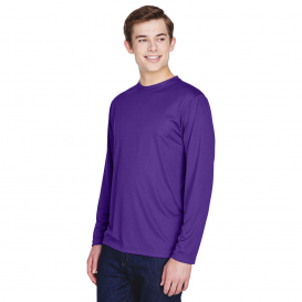 Team 365 TT11L Men\'s Zone Performance Long Sleeve T-Shirt - Sport Purple