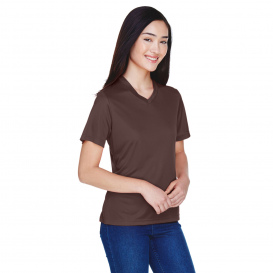 Team 365 TT11W Ladies Zone Performance T-Shirt - Sport Dark Brown