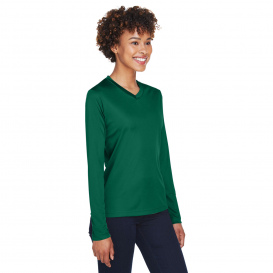 Team 365 TT11WL Ladies Zone Performance Long Sleeve T-Shirt - Sport Forest