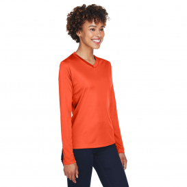 Team 365 TT11WL Ladies Zone Performance Long Sleeve T-Shirt - Sport Orange