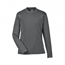 Team 365 TT11YL Youth Zone Performance Long Sleeve T-Shirt - Sport Graphite