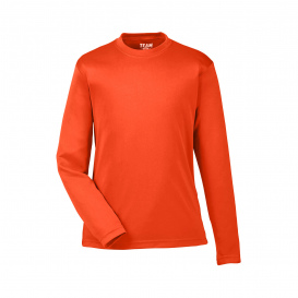 Team 365 TT11YL Youth Zone Performance Long Sleeve T-Shirt - Sport Orange