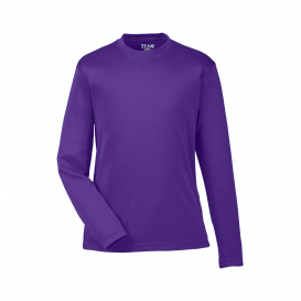 Team 365 TT11YL Youth Zone Performance Long Sleeve T-Shirt - Sport Purple