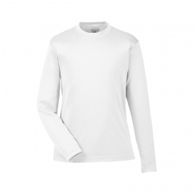 Team 365 TT11YL Youth Zone Performance Long Sleeve T-Shirt - White