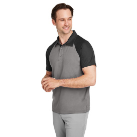 Team 365 TT21C Men\'s Command Snag Protection Colorblock Polo - Sport Graphite/Black