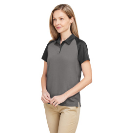 Team 365 TT21CW Ladies Command Snag Protection Colorblock Polo - Sport Graphite/Black
