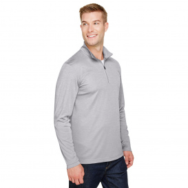 Team 365 TT31H Men's Zone Sonic Heather Performance Quarter-Zip - Athletic Heather