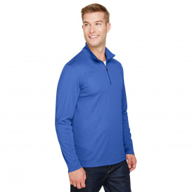 Team 365 TT31H Men's Zone Sonic Heather Performance Quarter-Zip - Sport Royal Heather