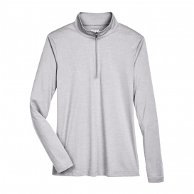 Team 365 TT31HW Ladies Zone Sonic Heather Performance Quarter-Zip - Athletic Heather