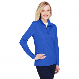 Team 365 TT31HW Ladies Zone Sonic Heather Performance Quarter-Zip - Sport Royal Heather