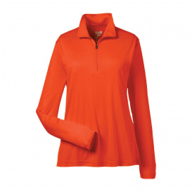 Team 365 TT31W Ladies Zone Performance Quarter-Zip - Sport Orange