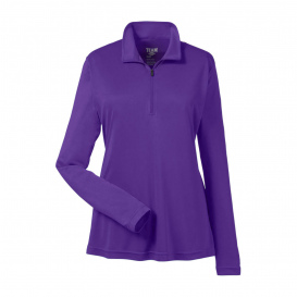 Team 365 TT31W Ladies Zone Performance Quarter-Zip - Sport Purple