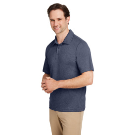 Team 365 TT51H Men's Zone Sonic Heather Performance Polo - Sport Dark Navy Heather
