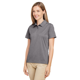 Team 365 TT51HW Ladies Zone Sonic Heather Performance Polo - Dark Grey Heather
