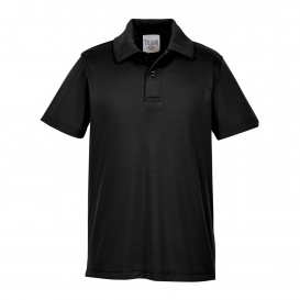 Team 365 TT51Y Youth Zone Performance Polo - Black