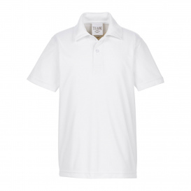 Team 365 TT51Y Youth Zone Performance Polo - White