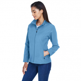 Team 365 TT80W Ladies Leader Soft Shell Jacket - Sport Light Blue