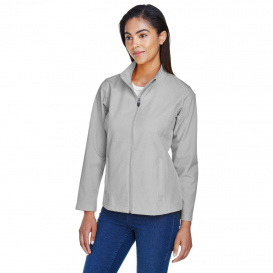 Team 365 TT80W Ladies Leader Soft Shell Jacket - Sport Silver