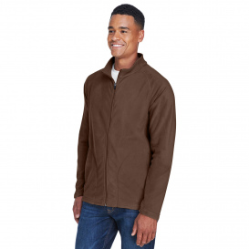 Team 365 TT90 Men\'s Campus Microfleece Jacket - Sport Dark Brown