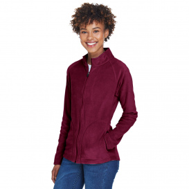 Team 365 TT90W Ladies Campus Microfleece Jacket - Sport Maroon